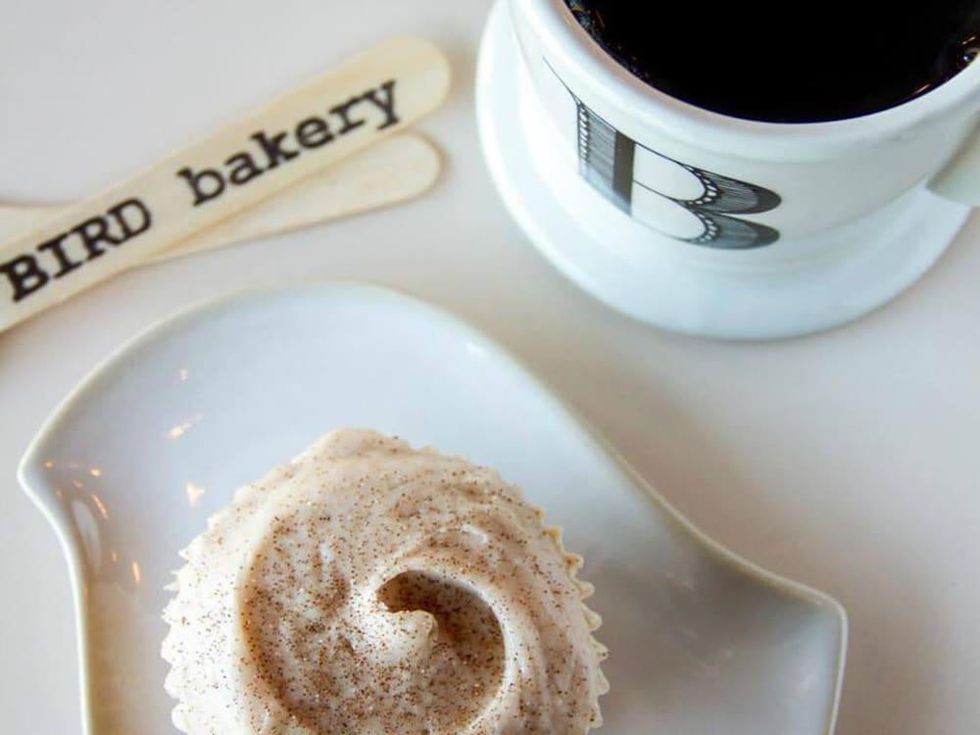 Bird Bakery coffee cupcake