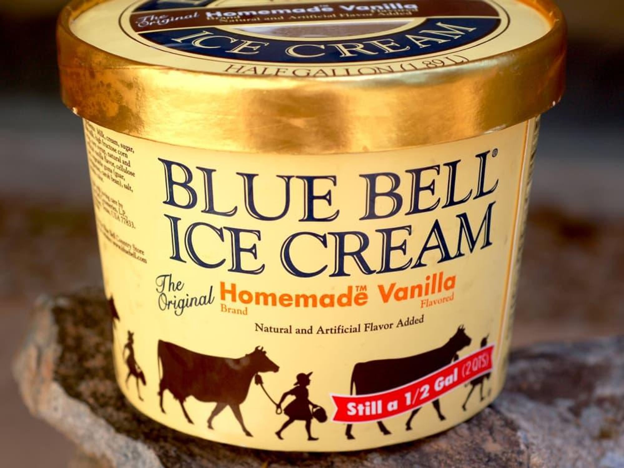 Blue Bell Ice Cream homemade vanilla