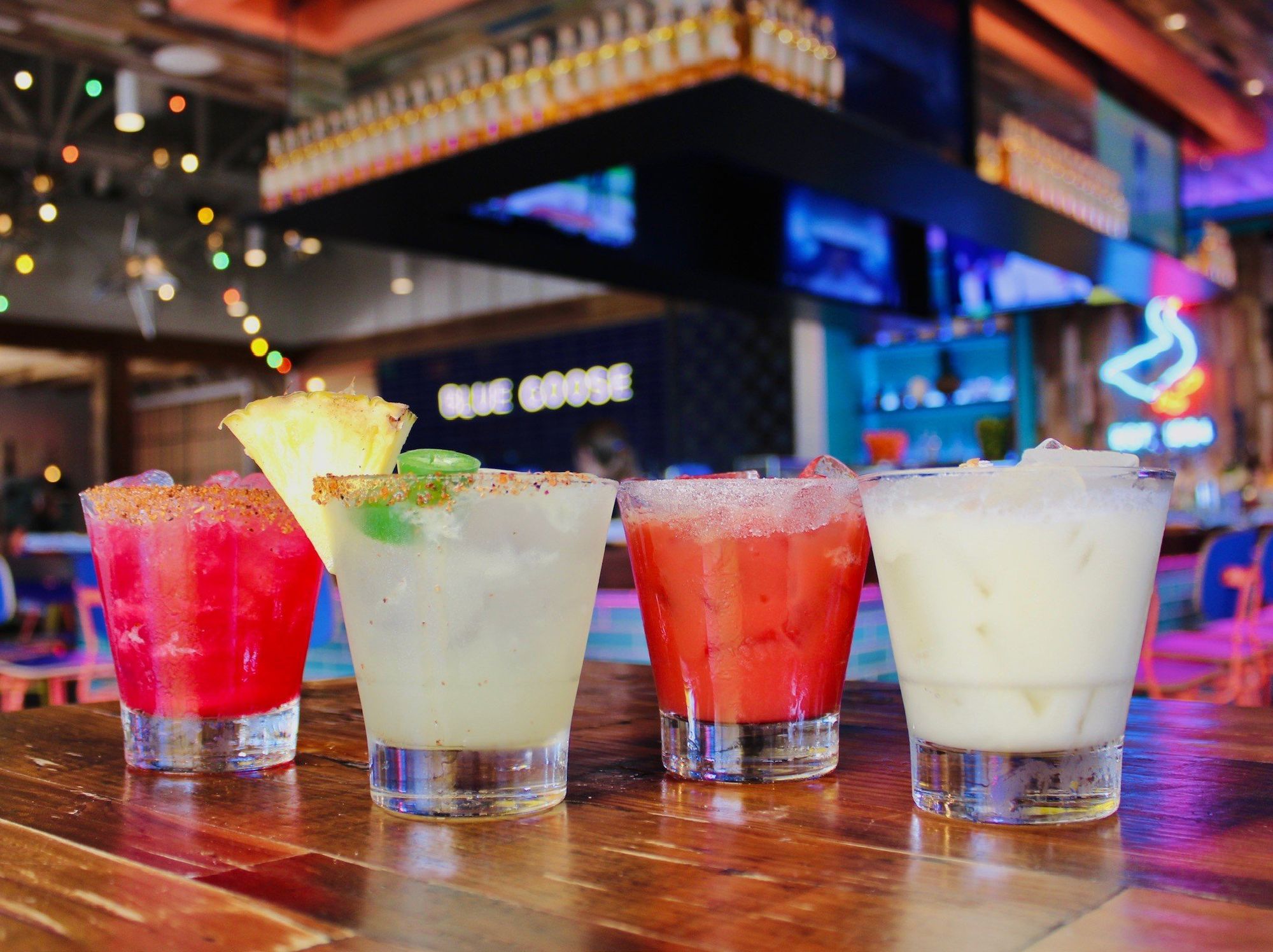 Blue Goose margaritas