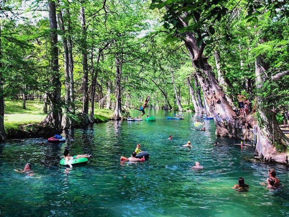 Blue Hole Regional Park swimming Wimberley