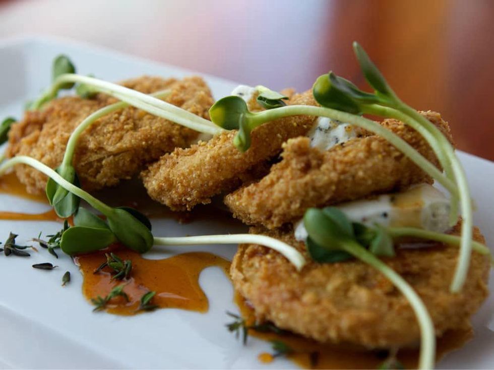 Blue Plate Fried Tomato