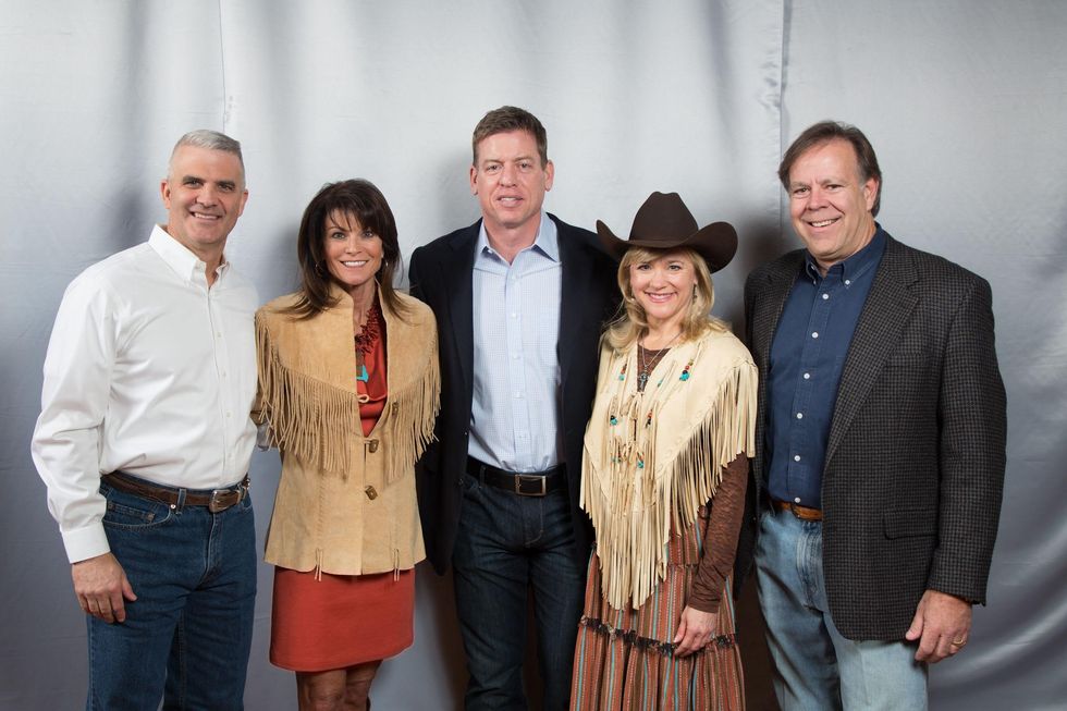 Bob Paulk, Linda Paulk, Troy Aikman, Jamie McCray, Keller McCray