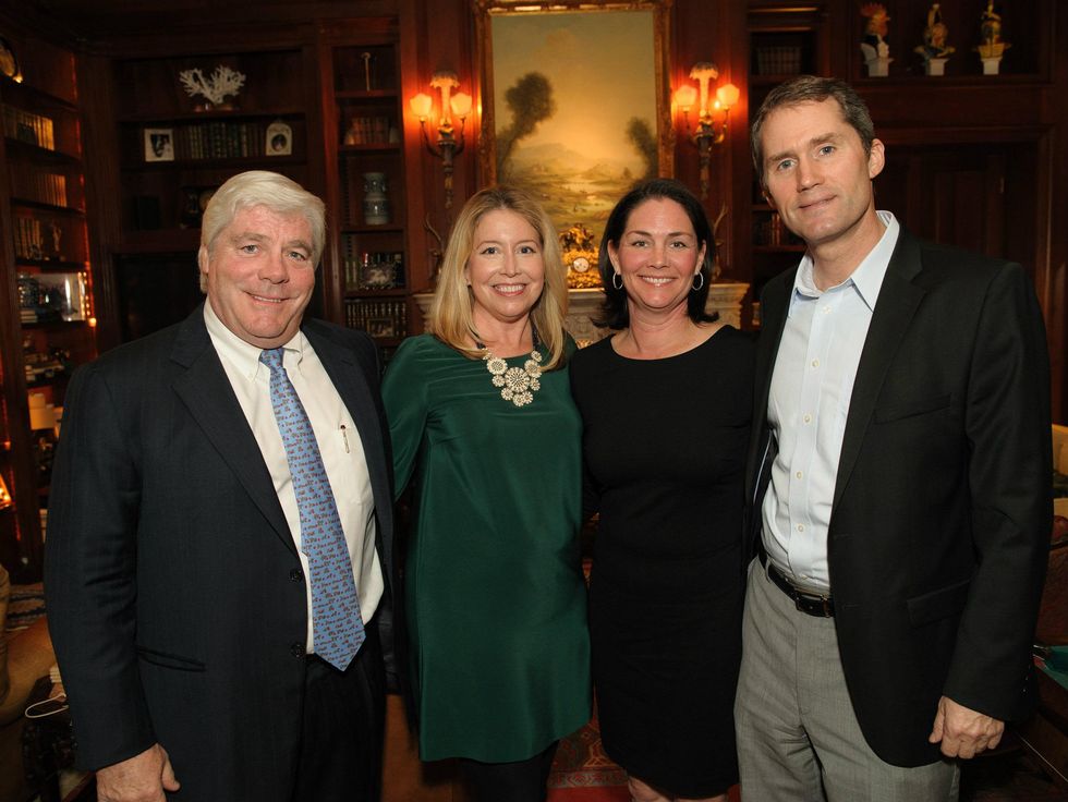 Bob Wood, Diane Fullingim, Elizabeth and Carlton Ferguson, trains of northpark sponsor party