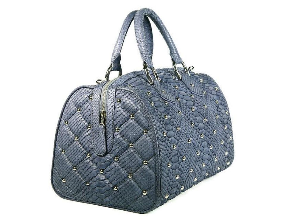 Bobby Schandra blue python bag