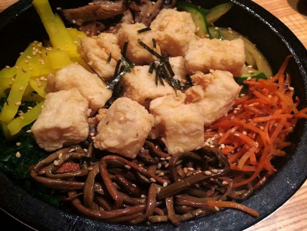 BonChon chicken, tofu