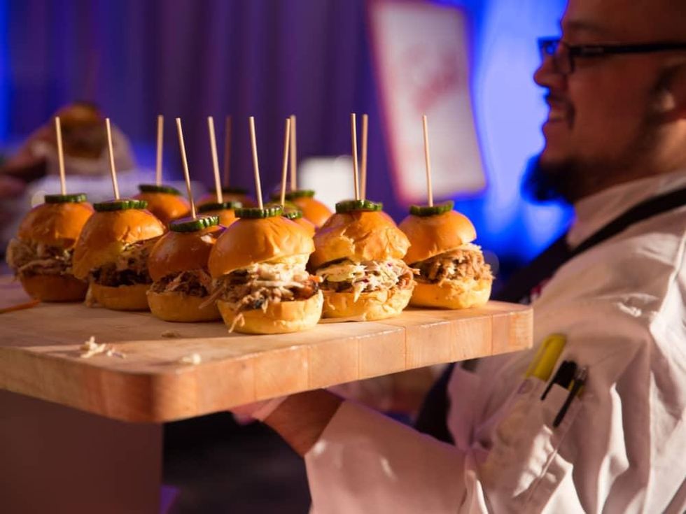 Bonne Sante 2018, Chef Mike Barraza, Pulled pork sliders, House of Blues