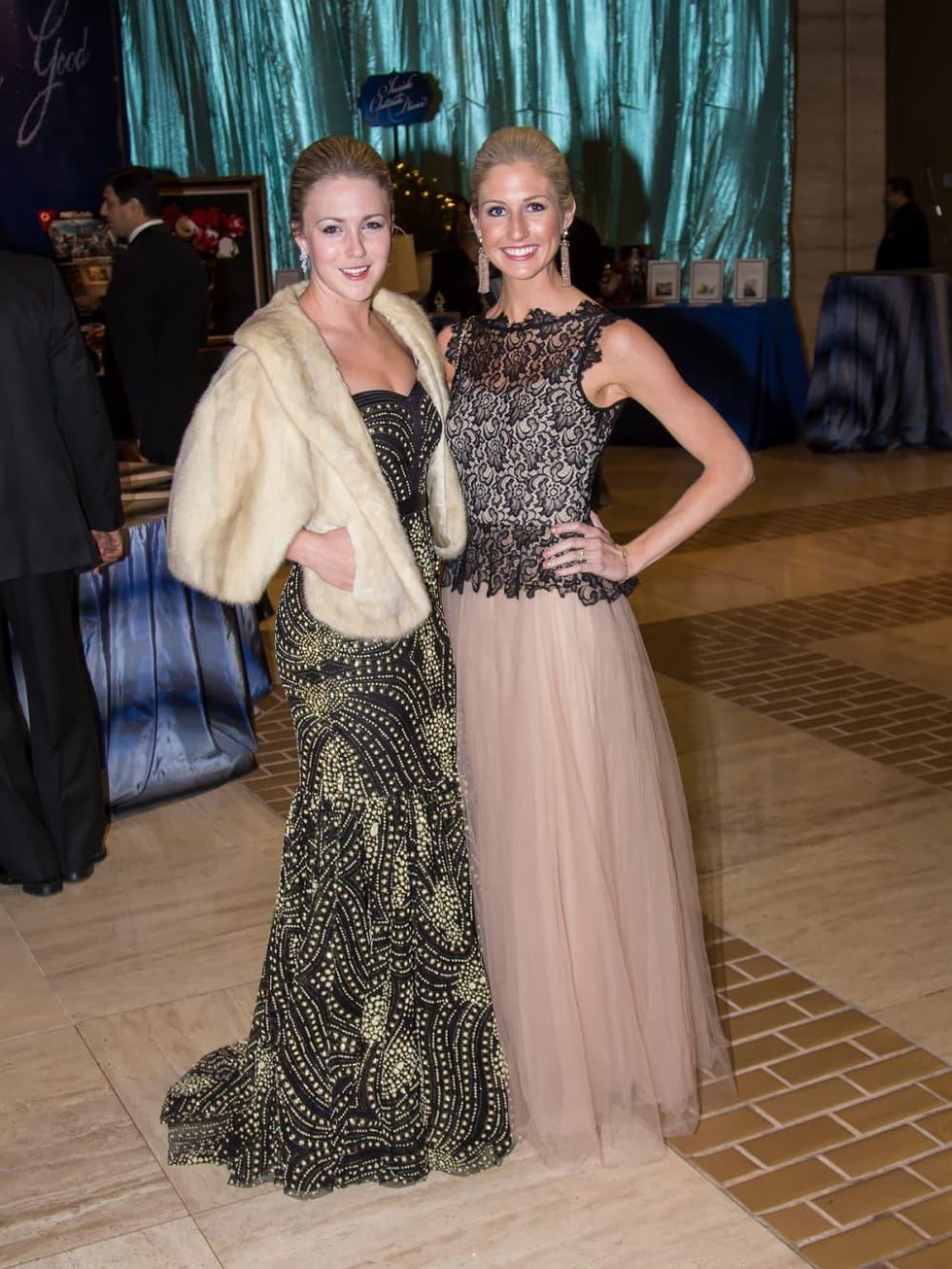 Bonney Smitham in Badgley Mischka, Lauren Harner