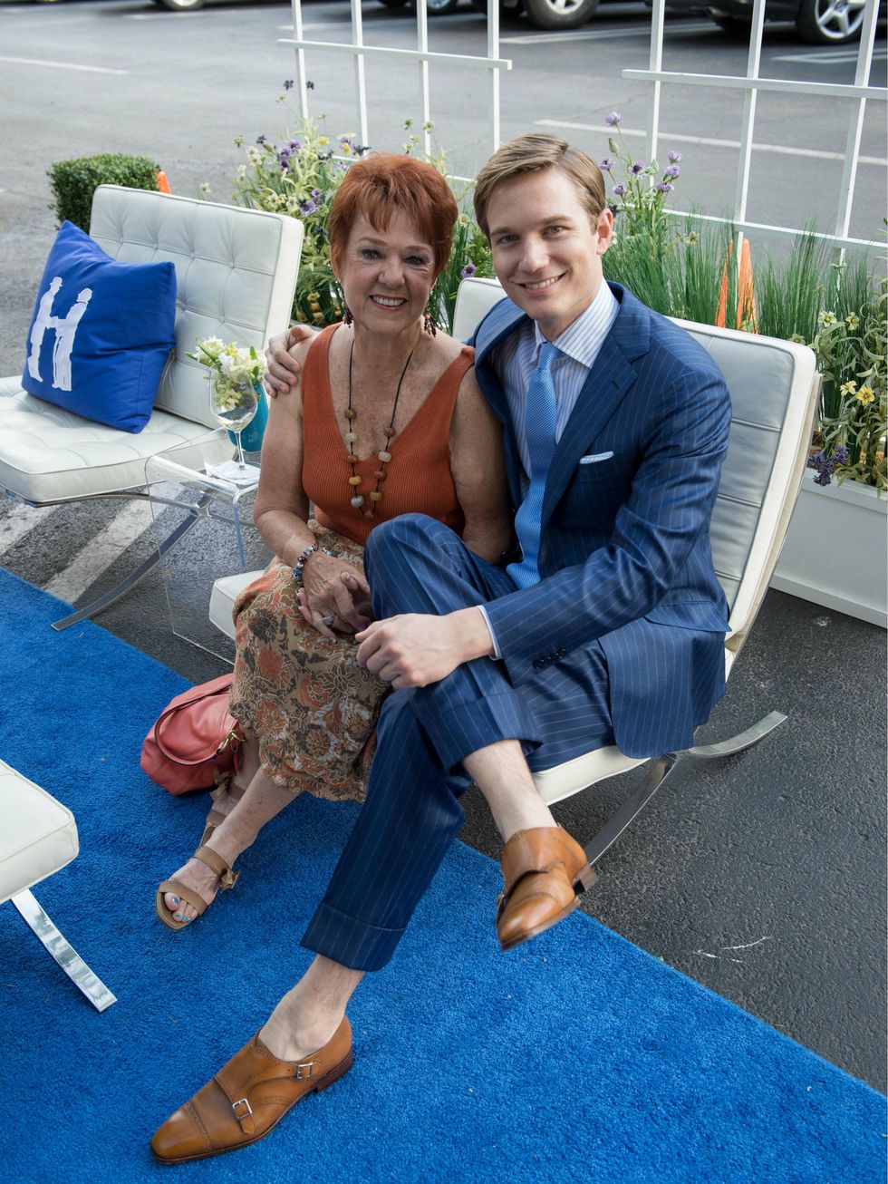 Bonnie Krauss, model David McKay, art in bloom