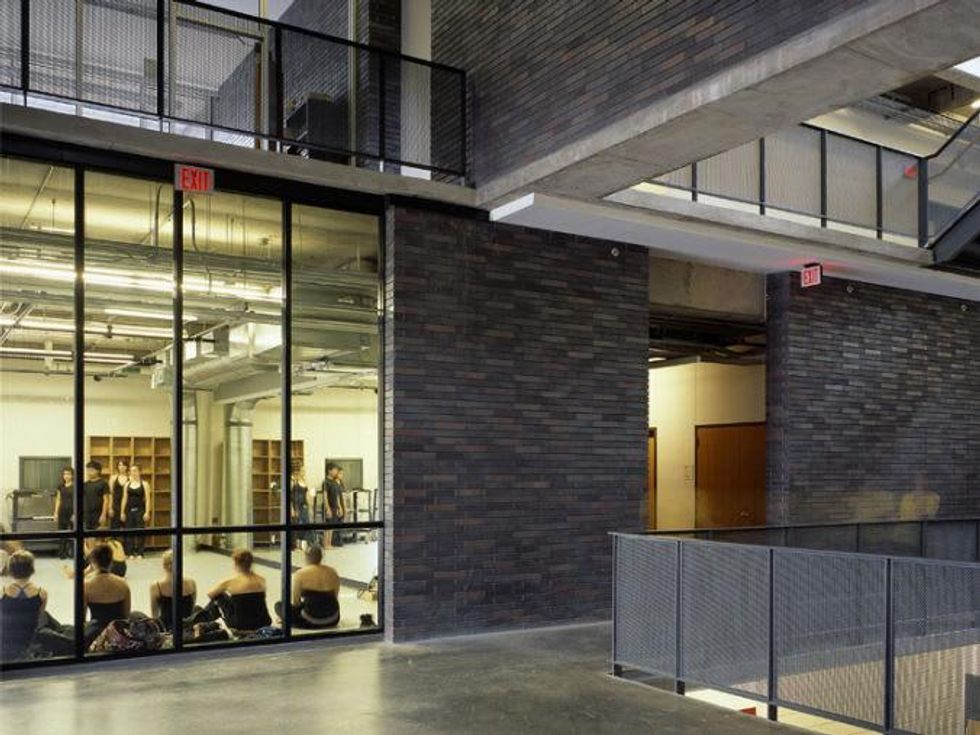 Booker T. Washington High School students practice dance