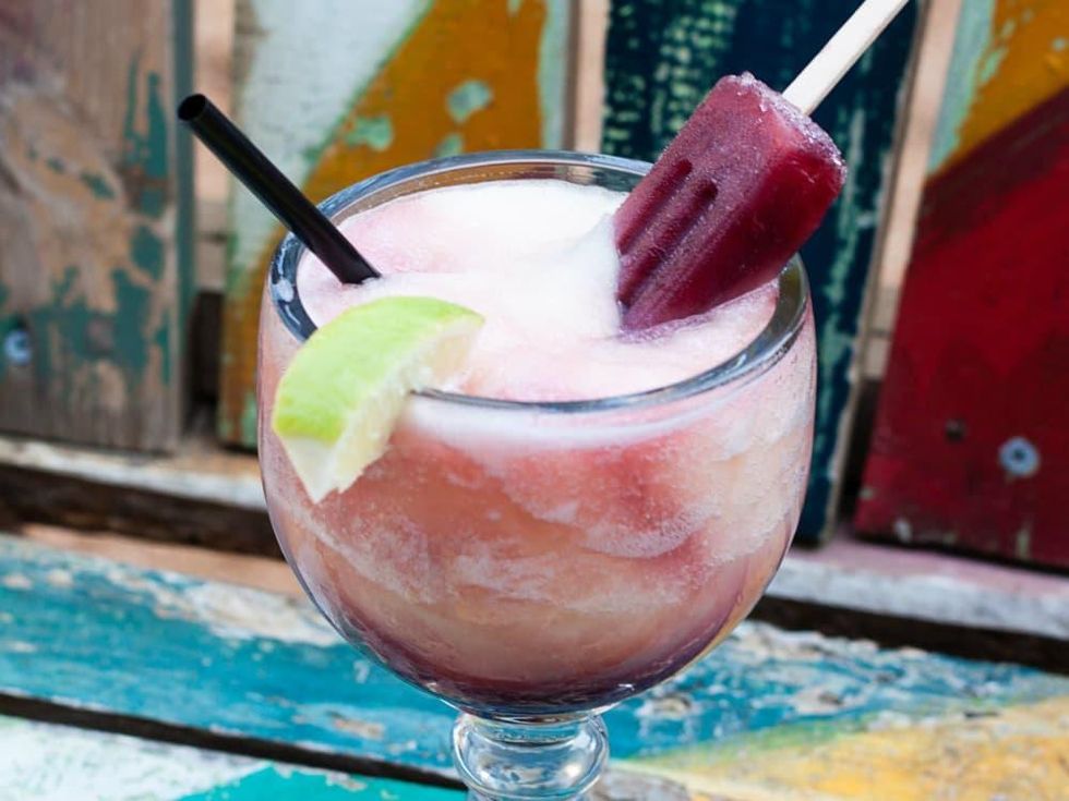 Boozy popsicle drink at The Rustic