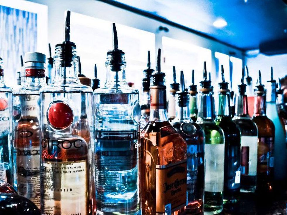 Bottles at Synn Nightclub in Dallas