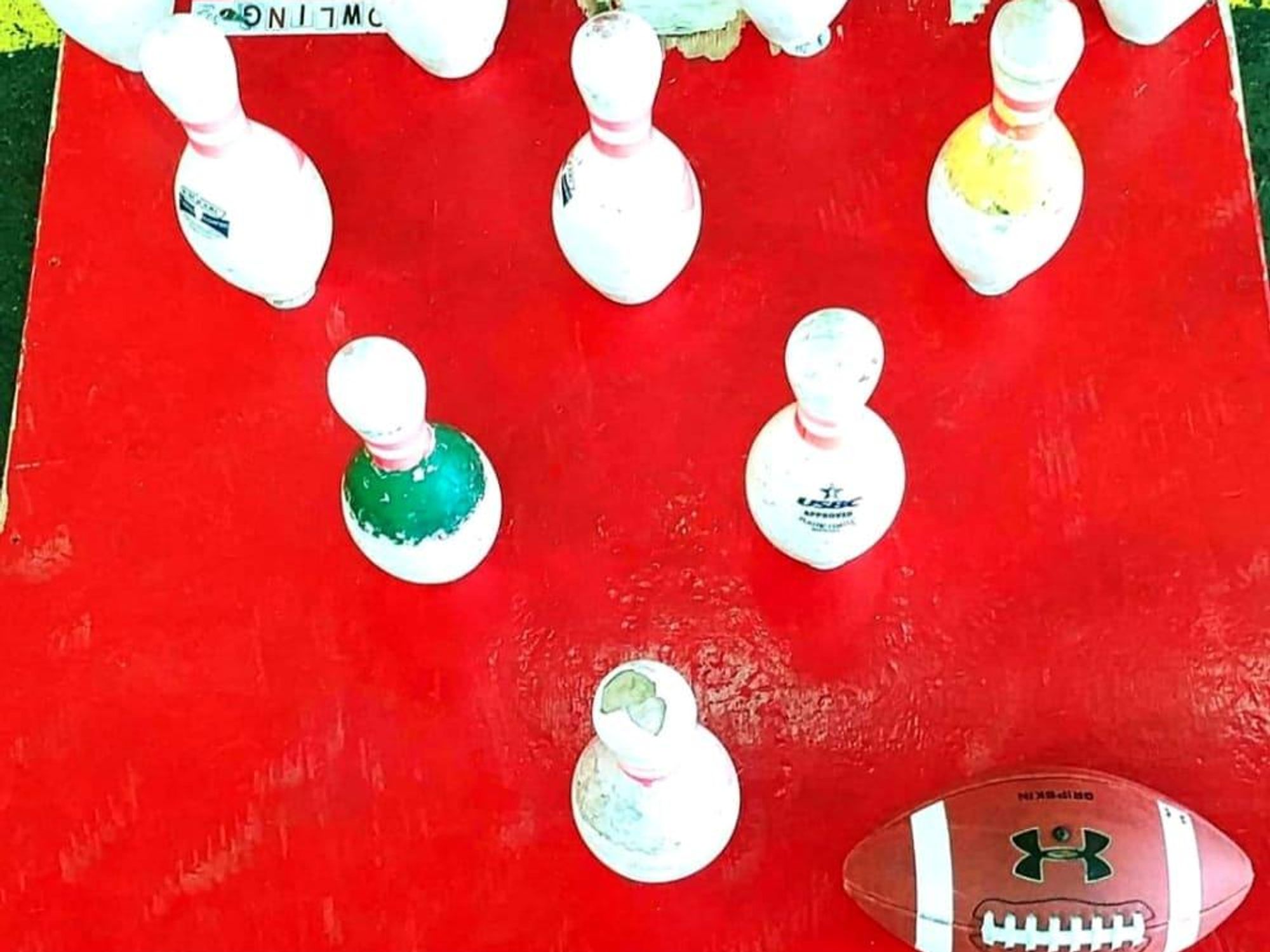 bowling pins football