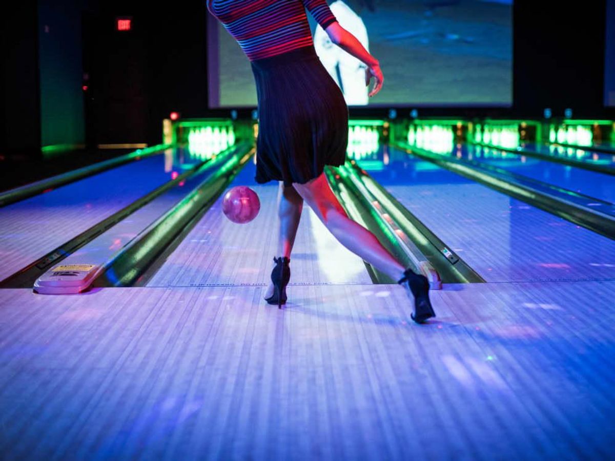 Besides arcade games, The District has 20 bowling lanes. CultureMap Dallas