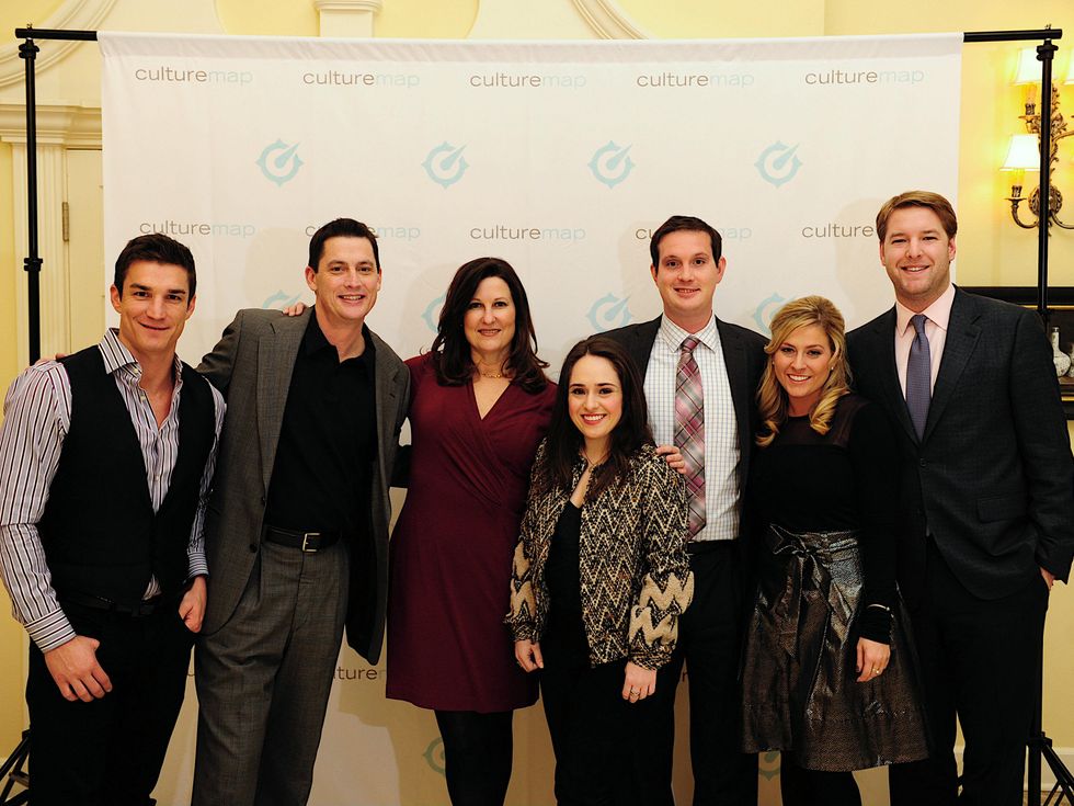 Brandon Oldes, Greg Mykytyn, Gay Waltrip Donnell, Anne DeFilippo, Marty Cude, Kirsten Williams, Aaron Carroll, LPJC Winter Membership Party