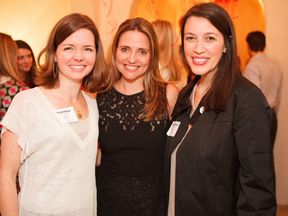 BraveLove\u2019s Founder Ellen Porter, Hostess Elisa Summers, BraveLove\u2019s Director of Operations Laura Anderson