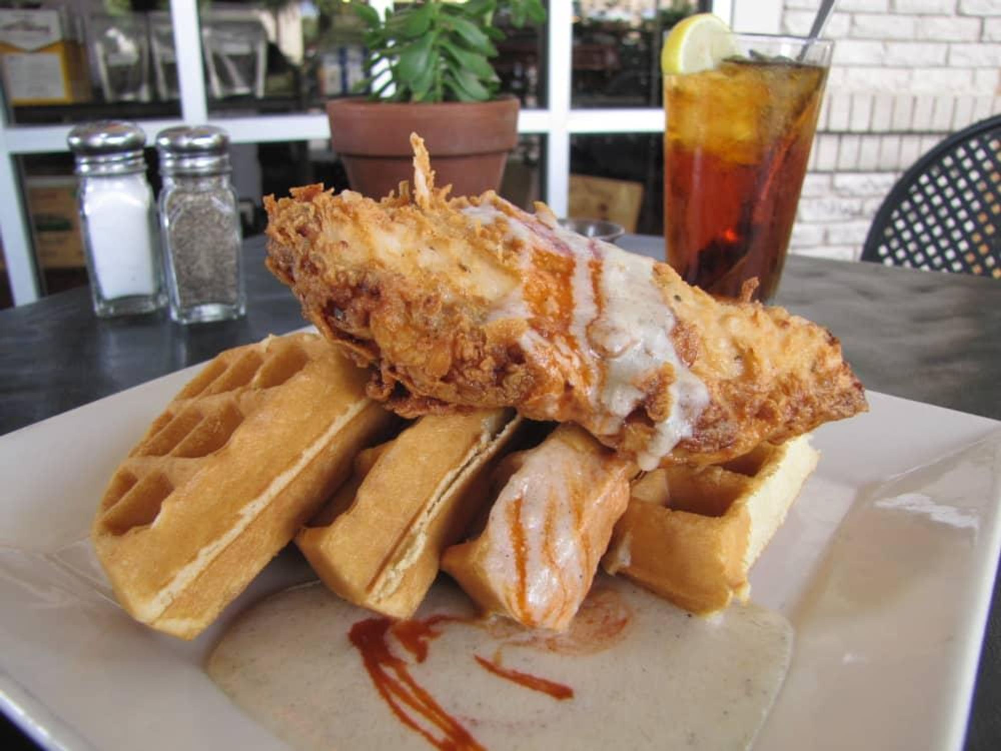 Bread Winners chicken and waffles