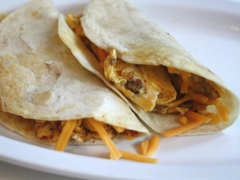 Breakfast tacos at Taco Borracho in Dallas