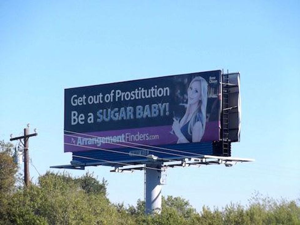 Bree Olson in Arrangement Finders ad