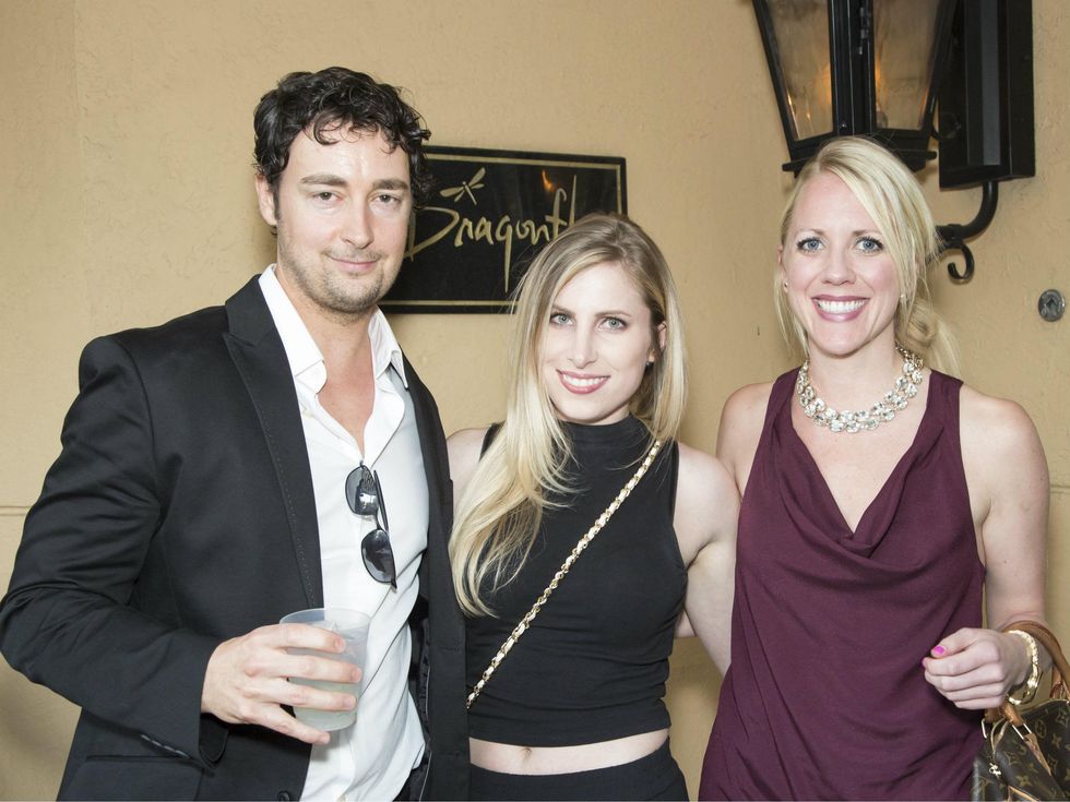 Brent Wickersham, Christie Douglas, Kylie Wright, white party kick off