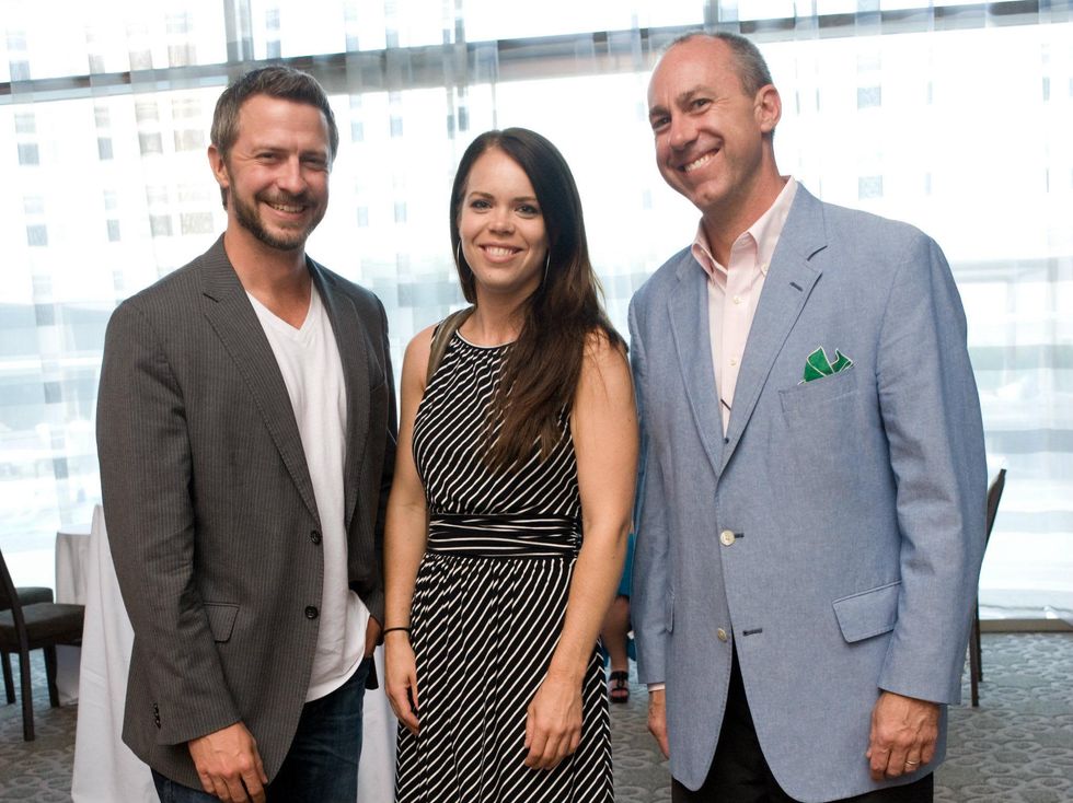 Brett Dougall, Kara Holcomb, Chad Costas, Partners Card Kickoff