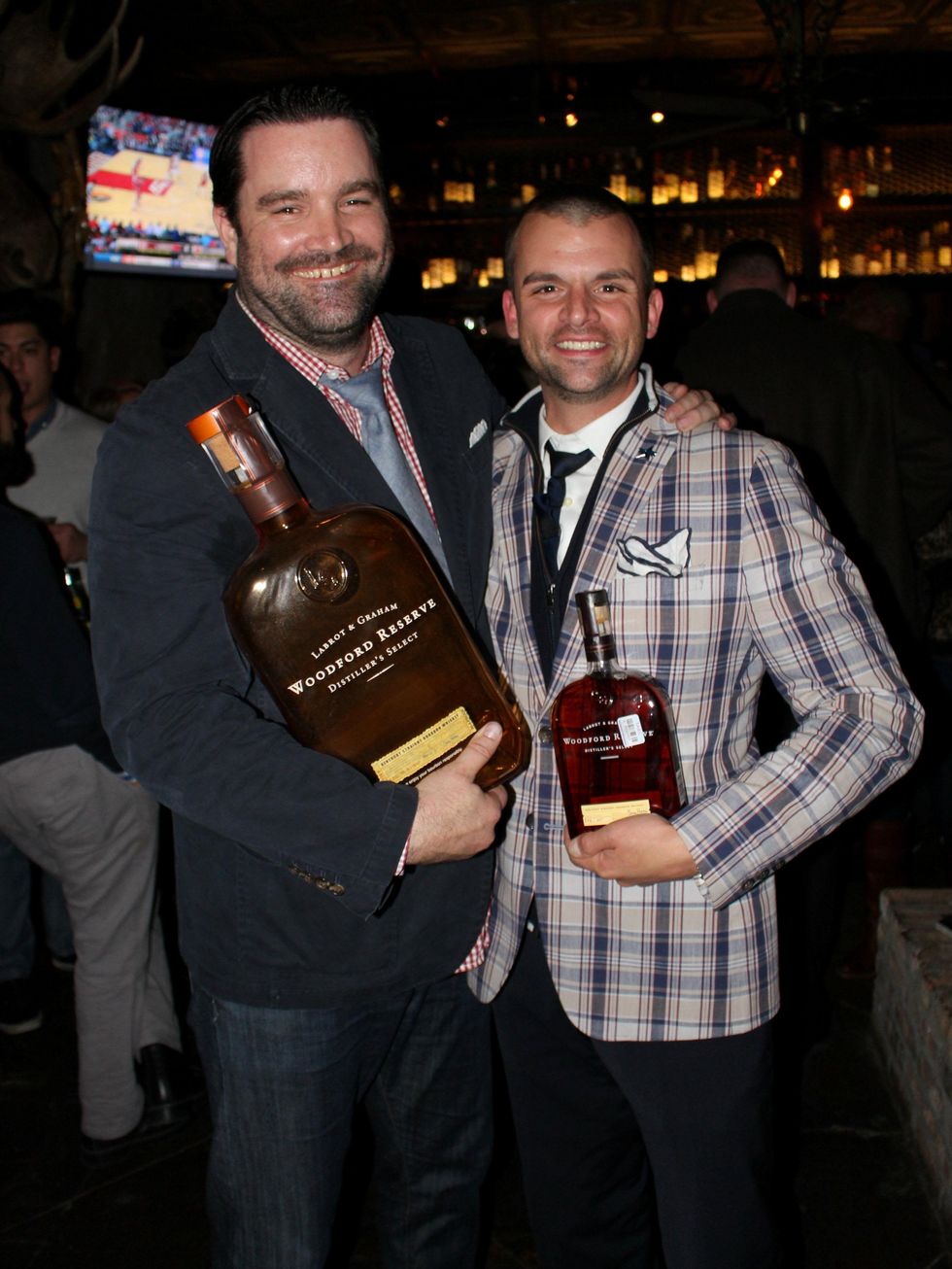 Brian McCullough and Rich Allison at Woodford Reserve Manhattan party