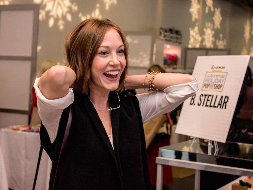 Bridgette Summerlot at CultureMap Holiday Pop-up Shop 2014