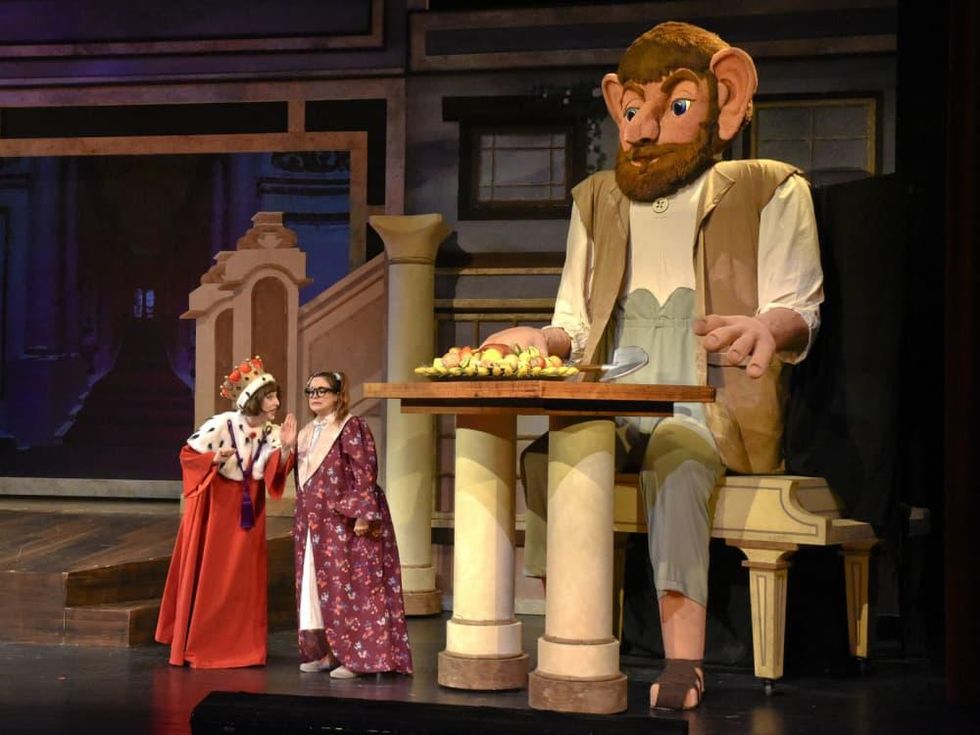 Brigette Marquardt and Faye Austin in Dallas Children's Theater's The BFG