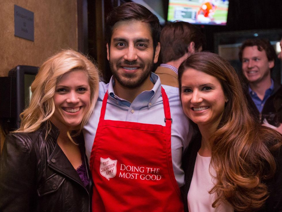 Brittany Blum, Paige Davis, Drew McWay, echelon ringing of the bells