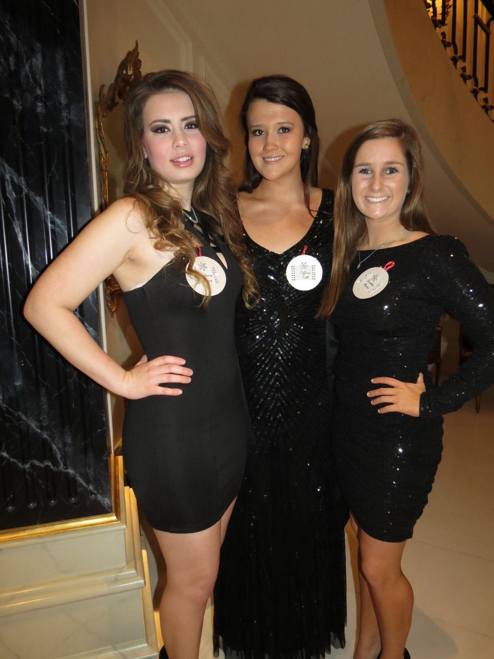 Brittany Perry, Tiffany Tubb, and Brookie Hewes, sol deb holiday party