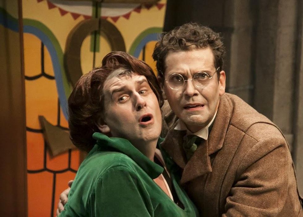 Bryan T. Donovan and Regan Adair star in "The Mystery of Irma Vep" at WaterTower Theatre in Addison.