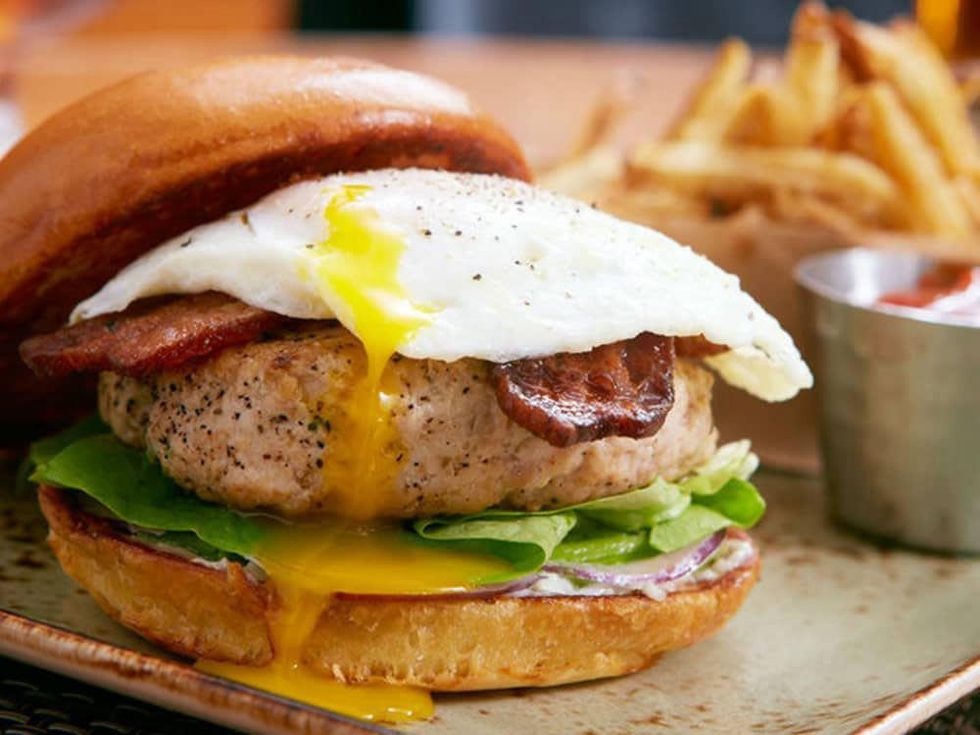 Burger at Public School gastropub