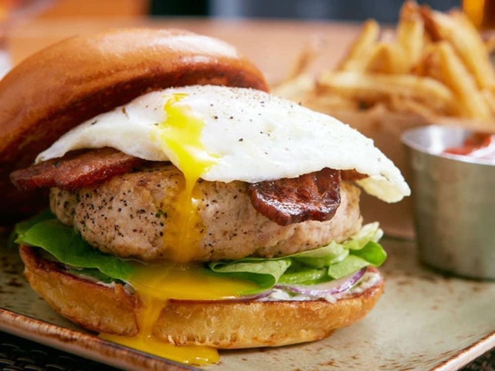 Burger at Public School gastropub