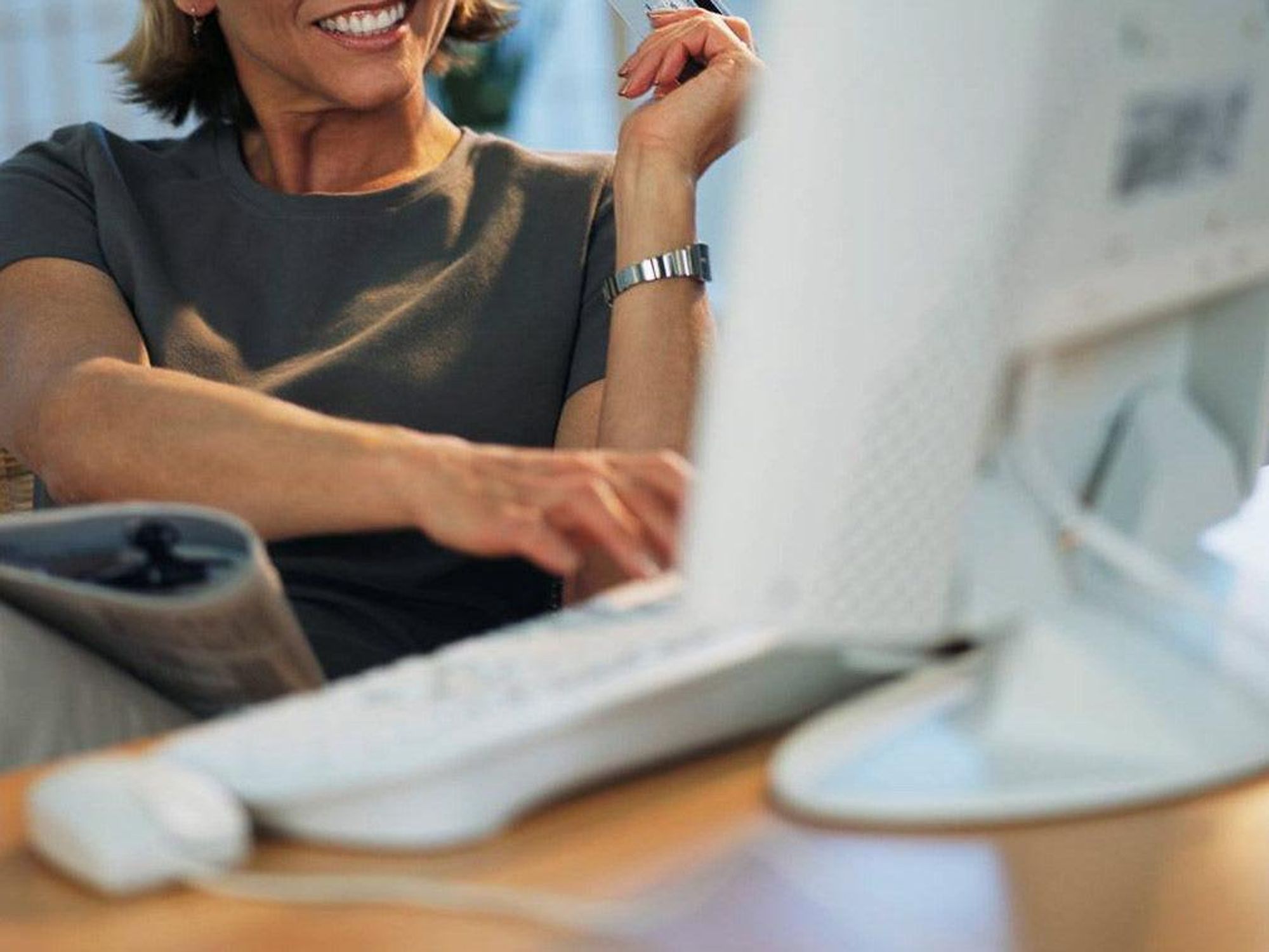 business woman, computer