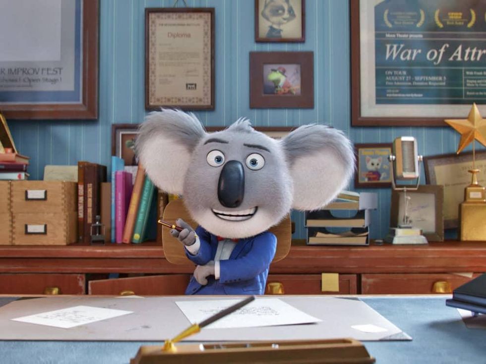 Buster Moon (Matthew McConaughey) in Sing