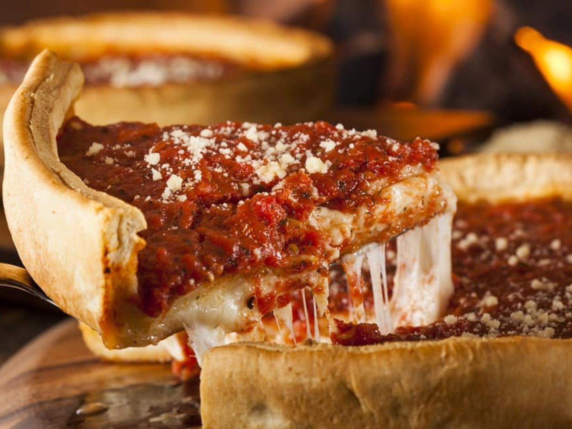 Buzzbrews Chicago style pizza
