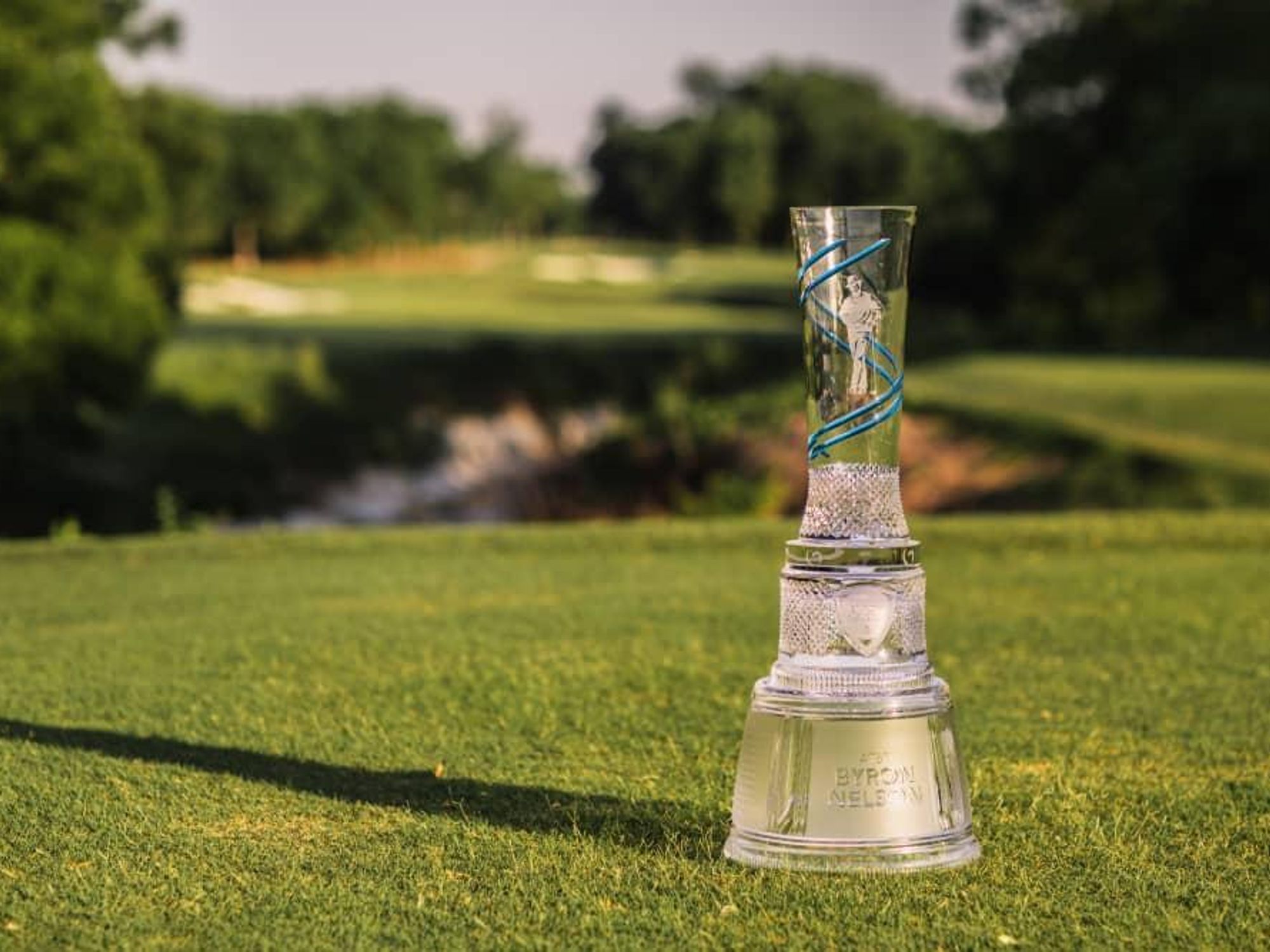 Byron Nelson trophy on course, PGA Tour