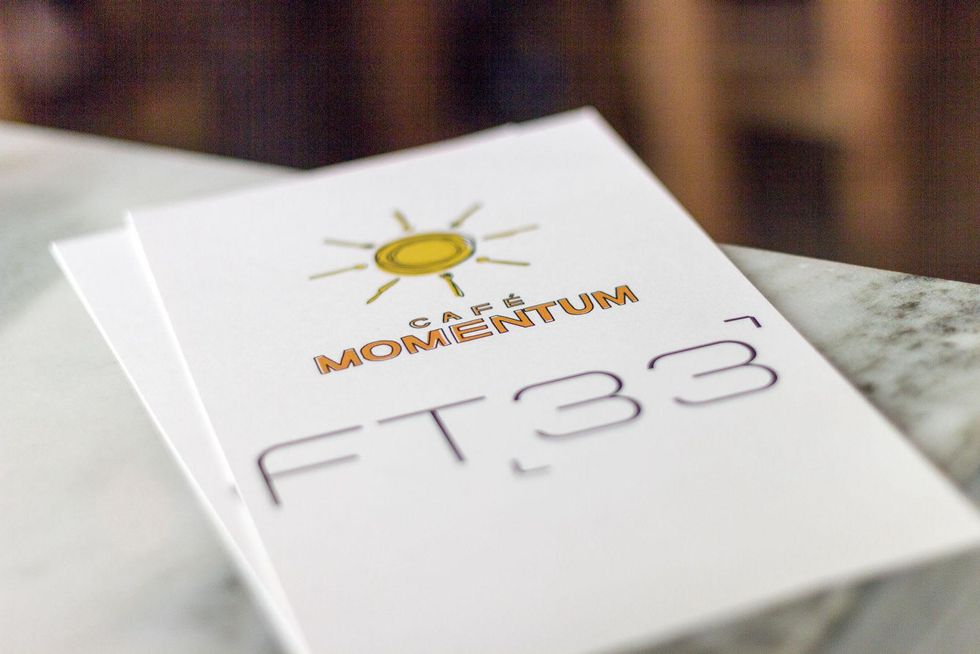 Cafe Momentum pop-up dinner at FT33 in Dallas