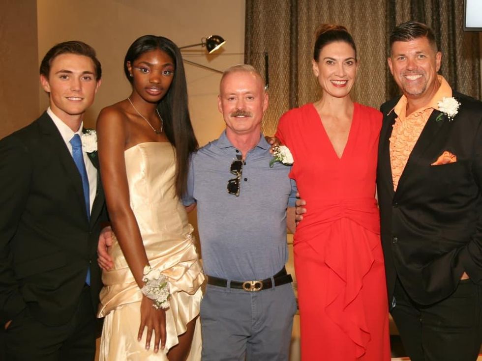 Caleb Thomas, Xzandria Sanders, Dr. Steven Pounders, Susan Friedman, Leslie Frye, No Tie kickoff