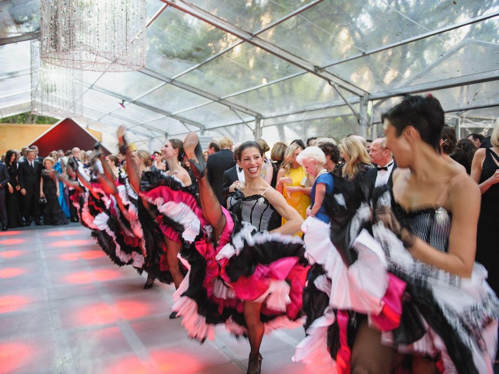 Can can dancers at Art Ball 2014