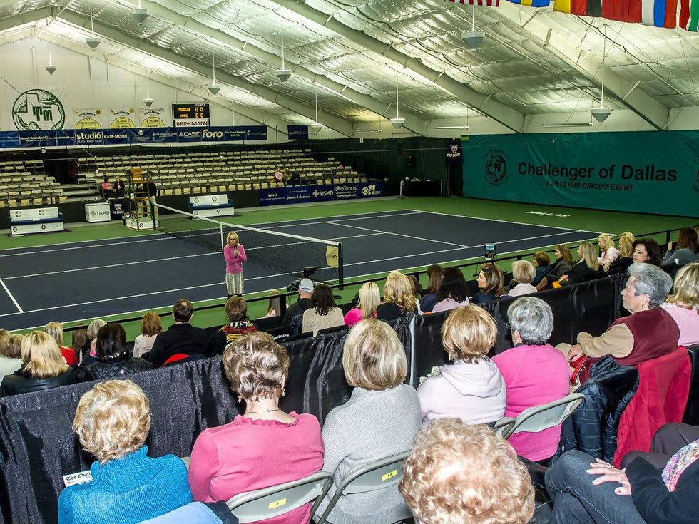 Candid at The Challenger of Dallas Pink Day