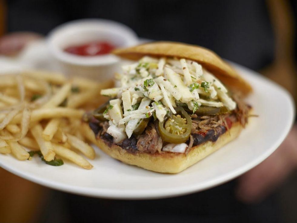 Cantina Laredo short rib sandwich