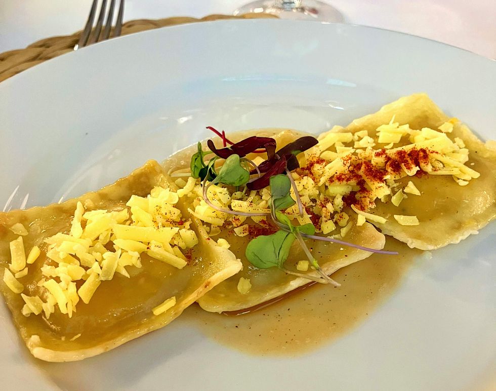 Capstone Dinner ravioli