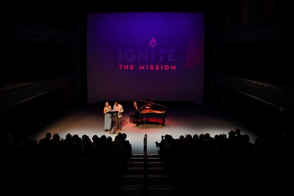 Cara Serber, Quintin Jones, Jeff Crouse performing from Golden Boy