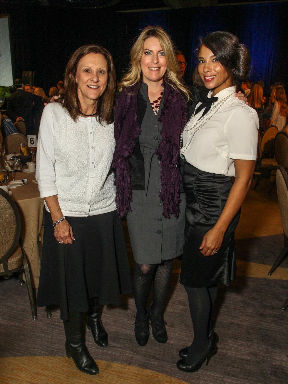Carol Yartym, Amy Olsen, Amal Rhoe, CARE Breakfast