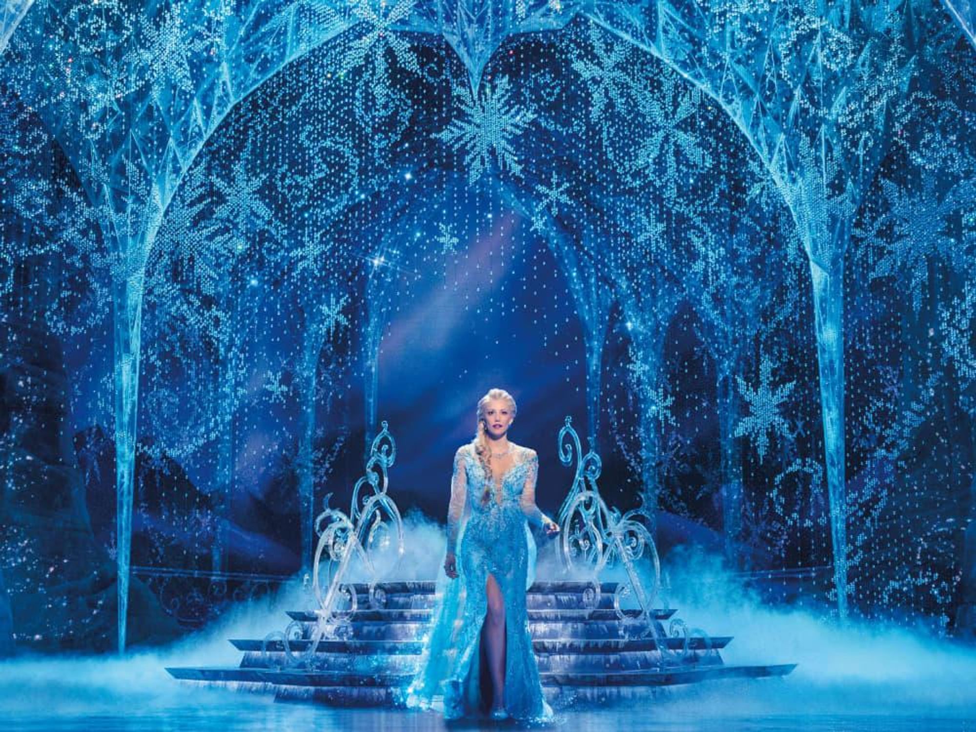 Caroline Bowman in the national tour of Frozen