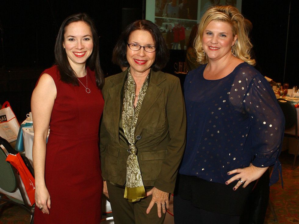 Caroline Kohl, Nicole Kohl and Barbie Kohl, milestones luncheon
