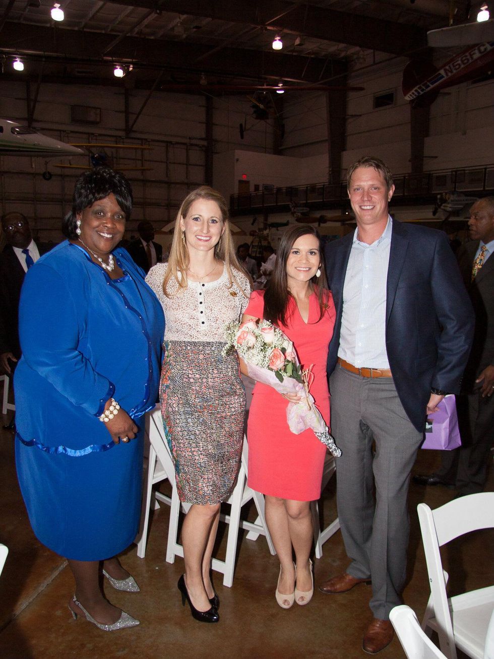 Carolyn Jordan, Jessie Watkins,Veronica Roper and Mark Cartwright, boys and girls club, tops