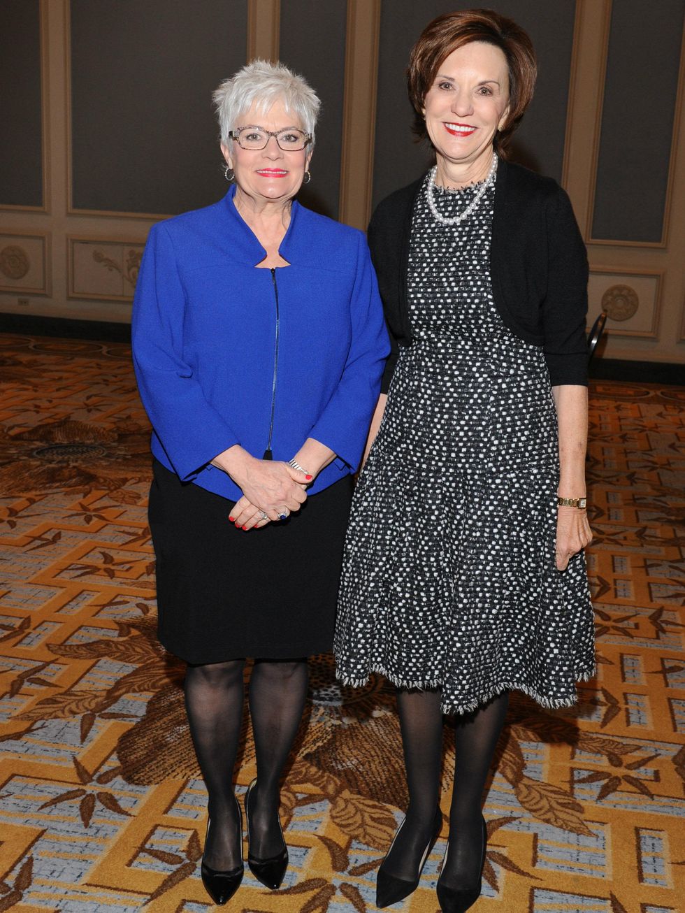 Carolyn Miller, Kathy Helm, luncheon co-chairs at Senior Source