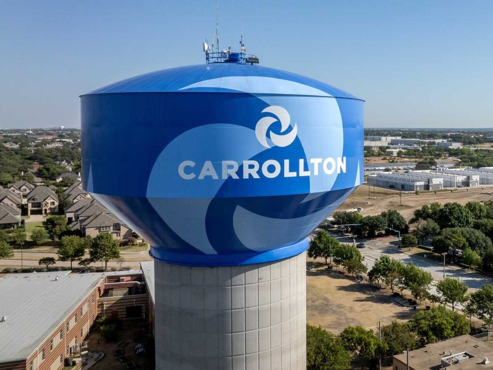 Carrollton water tower