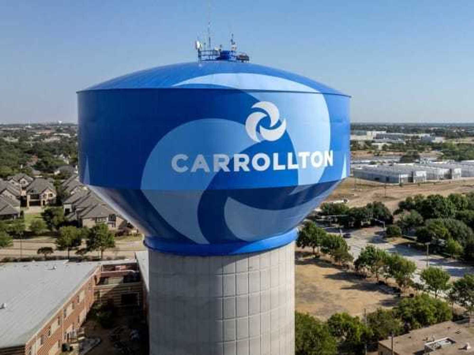 Carrollton water tower